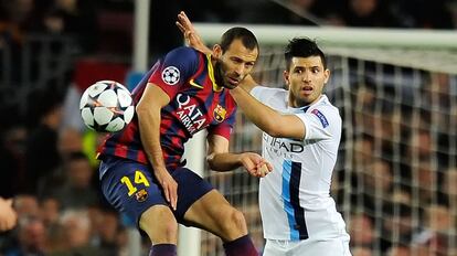 Mascherano con Aguero