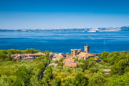 El lago de Bolsena, en la provincia de Viterbo.