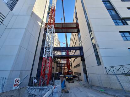 Obras en un hospital de Madrid.