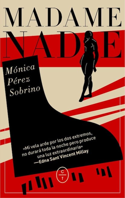 Portada de 'Madame nadie', de Mónica Pérez Sobrino