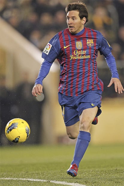 Messi, en el partido ante el Villarreal.