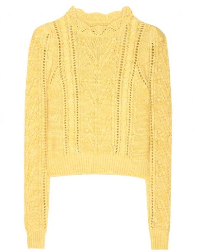 Jersey de mohair y alpaca amarillo de Isabel Marant (450 euros).