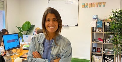 Claudia de la Riva, cofundadora y CEO de Nannyfy, en las oficinas de la compañía.