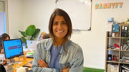 Claudia de la Riva, cofundadora y CEO de Nannyfy, en las oficinas de la compañía.