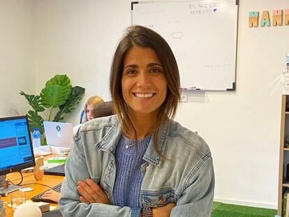 Claudia de la Riva, cofundadora y CEO de Nannyfy, en las oficinas de la compañía.