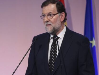 El president del Govern, Mariano Rajoy, en anunciar la rebaixa de l'IRPF.