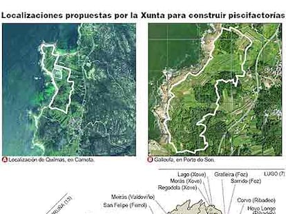 Propuestas de la Xunta para construir piscifactorías