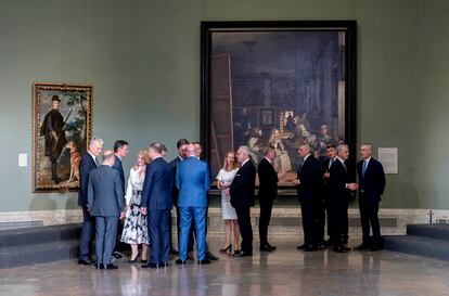 Llegada de jefes de Estado y jefes de Gobierno que participan en la cumbre de la OTAN a la cena informal transatlántica a nivel de Jefes de Estado y de Gobierno en el Museo del Prado, a 29 de junio de 2022, en Madrid (España).