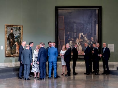 Llegada de jefes de Estado y jefes de Gobierno que participan en la cumbre de la OTAN a la cena informal transatlántica a nivel de Jefes de Estado y de Gobierno en el Museo del Prado, a 29 de junio de 2022, en Madrid (España).