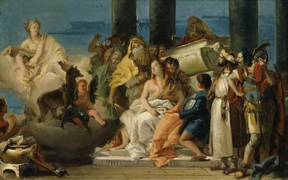 El sacrificio de Ifigenia, por Tiepolo.