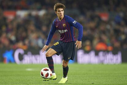 Riqui Puig en un partit del Barça contra Cultural Leonesa de la Copa del Rei. 