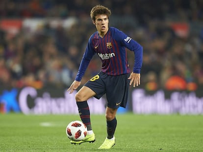 Riqui Puig en un partit del Barça contra Cultural Leonesa de la Copa del Rei. 