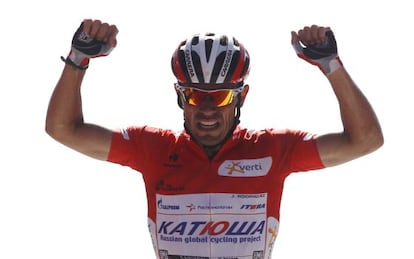 El corredor del Katusha Joaquim "Purito" Rodríguez, en La Vuelta. 