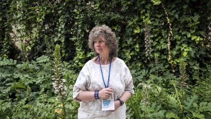 Marion Hammerl, presidenta de Living Lakes, en la conferencia de Valencia.