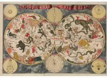 Planisferio celeste (1688) de Frederick de Wit.