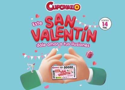 Cuponazo de San Valentín 2025 de la ONCE