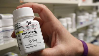 Bote de OxyContin, de Purdue Pharma.