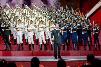 Una imagen de la Gala de Año Nuevo de la televisión pública china, CCTV.