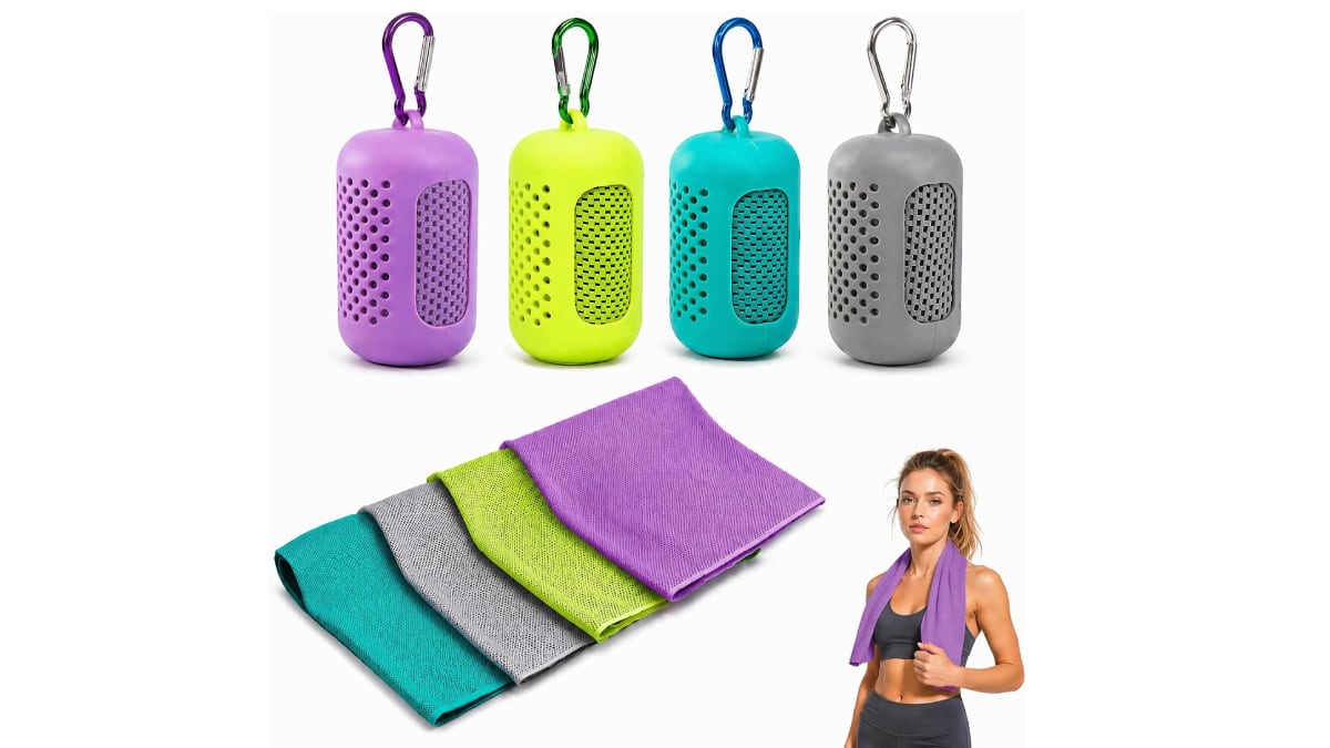 Vista global del 'pack' de toallas refrescantes deportivas.