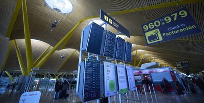 Terminal 4 del aeropuerto Madrid-Barajas el pasado 5 de enero.