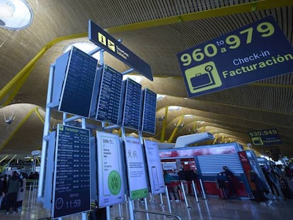 Terminal 4 del aeropuerto Madrid-Barajas el pasado 5 de enero.