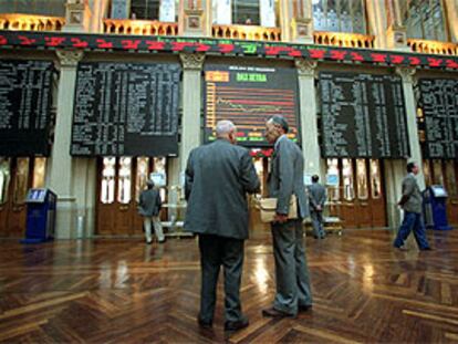Parquet de la Bolsa de Madrid.