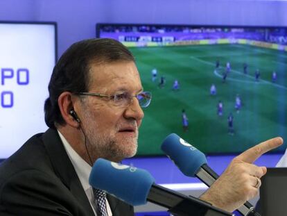 El presidente del Gobierno, Mariano Rajoy, en COPE. 