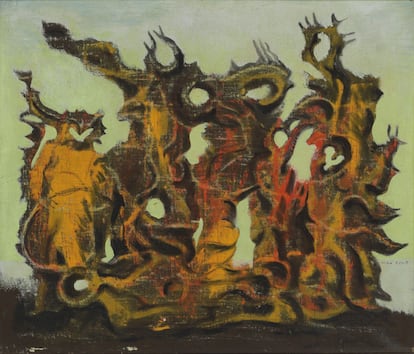 'Jóvenes pisoteando a su madre’, de Max Ernst.