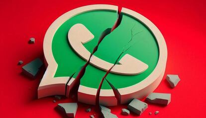 Logo WhatsApp roto