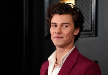 El cantante Shawn Mendes, en los premios Grammy el pasado enero.