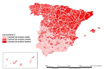 Mapa sobre calidad de empleo