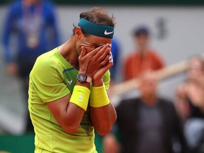 Rafa Nadal, el domingo tras ganar Roland Garros.