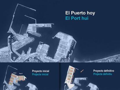 Ilustración de la ampliación norte del puerto de Valencia, cedida por la Autoridad Portuaria.