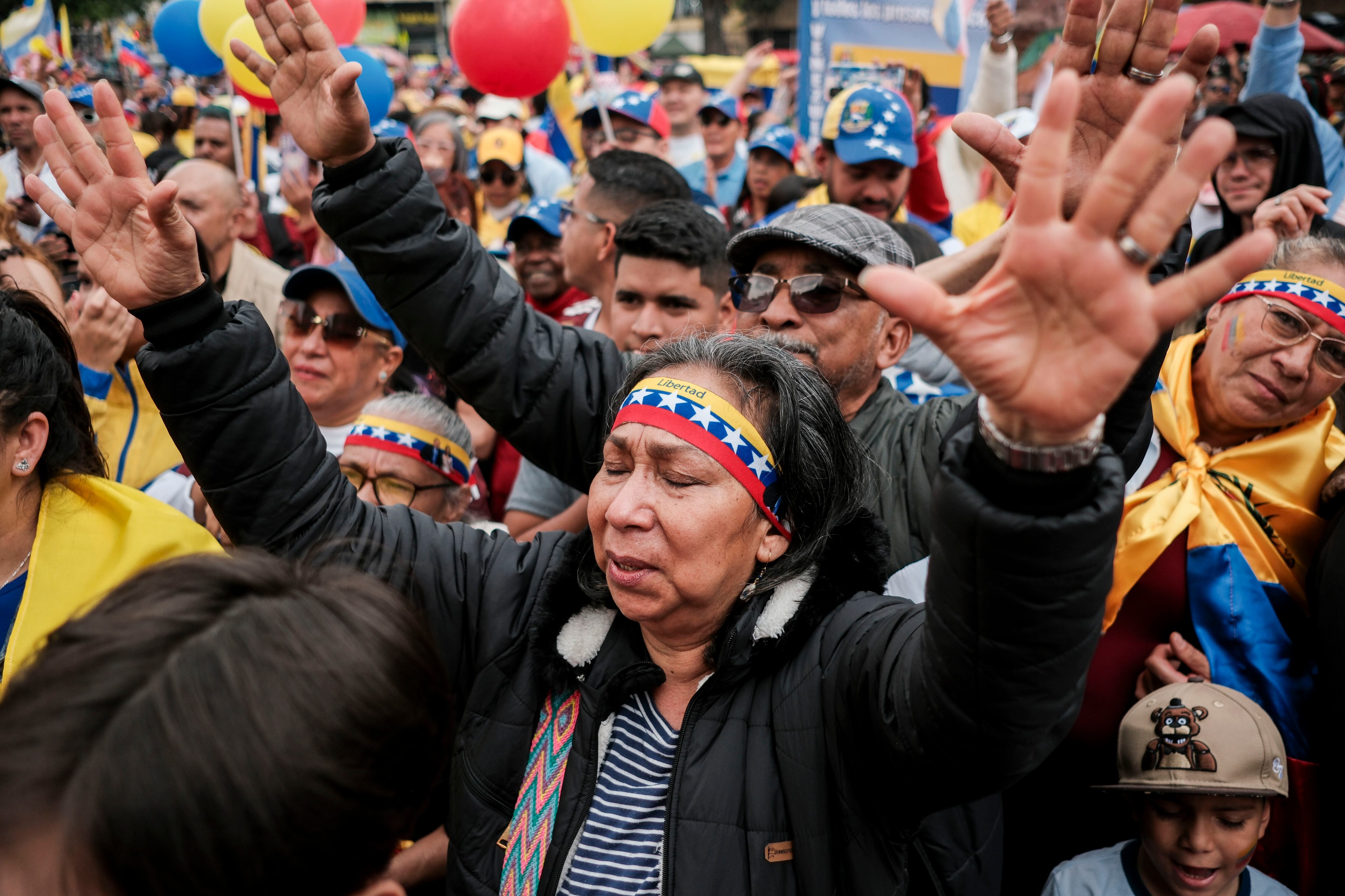 Las protestas de la oposición venezolana en el mundo, en imágenes