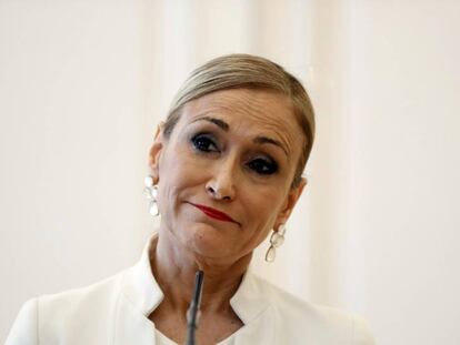 Fotografía de archivo de la expresidenta de la Comunidad de Madrid, Cristina Cifuentes.