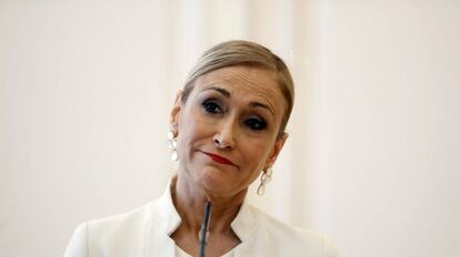 Fotografía de archivo de la expresidenta de la Comunidad de Madrid, Cristina Cifuentes.