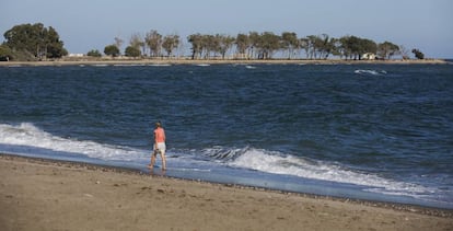 Playa de Quitapellejos, en Palomares (Almería), donde cayó una de las bombas nucleares del accidente.