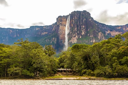 Vista del salto del Ángel, en Venezuela.