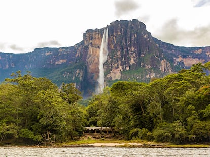 Vista del salto del Ángel, en Venezuela.