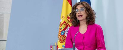 La ministra de Hacienda y portavoz del Gobierno, María Jesús Montero.