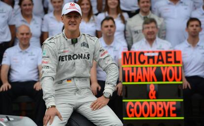 Michael Schumacher em Interlagos, novembro de 2012.