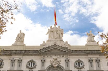 Fachada de la sede del Tribunal Supremo, en Madrid.