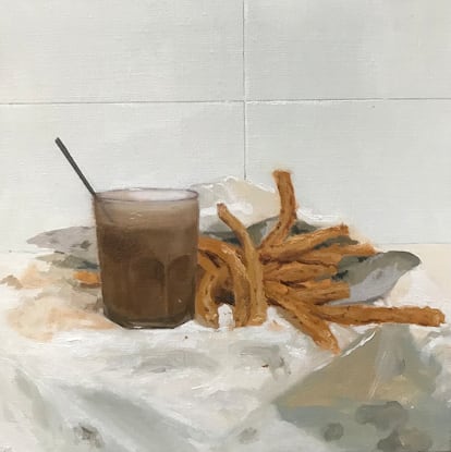 'Café con churros', de Pepe Baena Nieto. Imagen proporcionada por el artista.