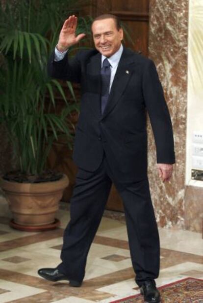Berlusconi, el pasado noviembre en el Palacio Chigi.