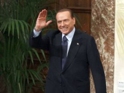 Berlusconi, el pasado noviembre en el Palacio Chigi.