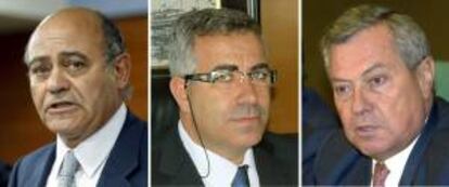 Fotografías de archivo del expresidente de la CEOE y exdueño del Grupo Marsans, Gerardo Díaz Ferrán; Ángel de Cabo, que adquirió las empresas patrimoniales de Díaz Ferrán y (su socio) Gonzalo Pascual, ya fallecido, (i-d). EFE/Archivo