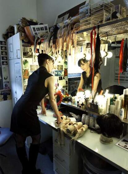 Tamara Rojo, primera bailarina del Royal Ballet de Londres, en su camerino del Covent Garden.