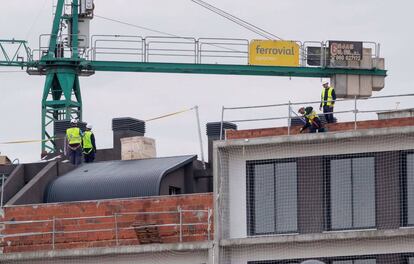 Obras de edificación en Murcia.