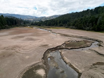 Embalse La Regadera, en Bogotá, el 31 de enero de 2024.