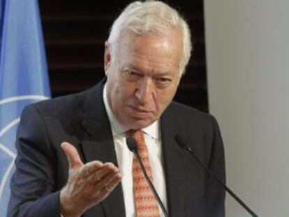 Jos&eacute; Manuel Garc&iacute;a Margallo durante su estancia en Polonia.